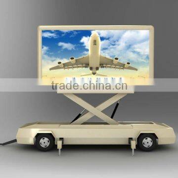 YEESO Advertising trailer, Outdoor mobile advertising vehicle with biggest billboards - T12