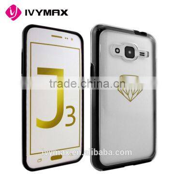 IVYMAX Hybrid Shockproof Hard Bumper Soft Case Cover For Samsung Galaxy J3/J320P/J320F