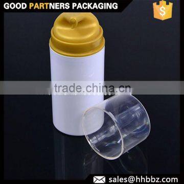 Empty lotion pump 100ml pp bottle airless cosmetic packaging