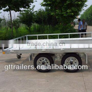 Galvanized Double Axle ATV trailer and 2 axles ATV trailer