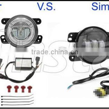 For Jeep Wrangler LED Fog Lamp With DRL Light for Jeep 4inch Round LED Drving Light for Dodge LED Fog DRL Lamp for Jeep Wrangler photo-5