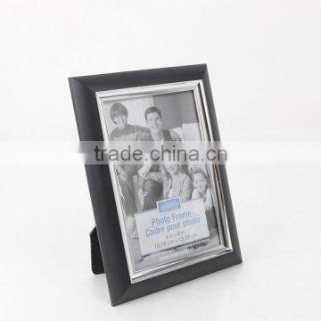 polished silver edge table photo frames