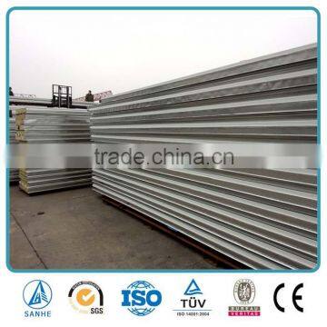 Recycable Corrugated 950mm Rock wool Sandwich wall panel