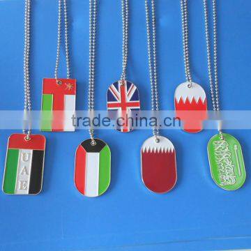 Black Anodised Aluminum Company Logo Mens ID Tag Necklace photo-3