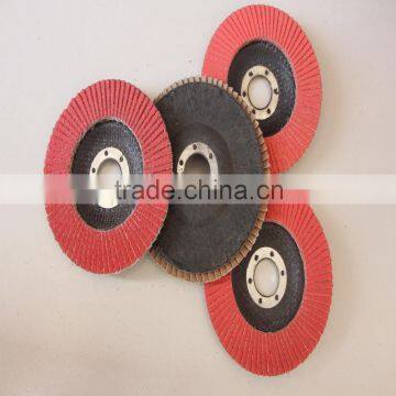 4 inch 100*16 OEM calcine Ceramic Fiberglass Substrate Flap Disc for angle grinder