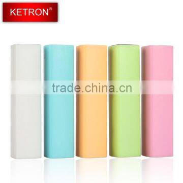 Colorful 5V portable charger power bank 2600mah