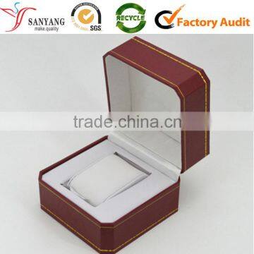 PU Engraved Leather Cover EVA Insert Pillow Rustic Watch Box photo-3