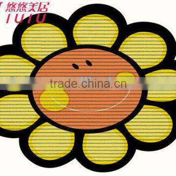 New Arrival Sunflower Shape Non-slip PVC Floor Mat