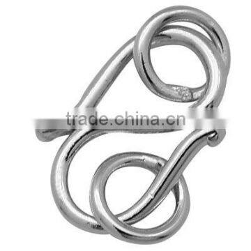 Brass Jewelry Hook Clasps, Jewellery Hook Clasps(KK-K847)