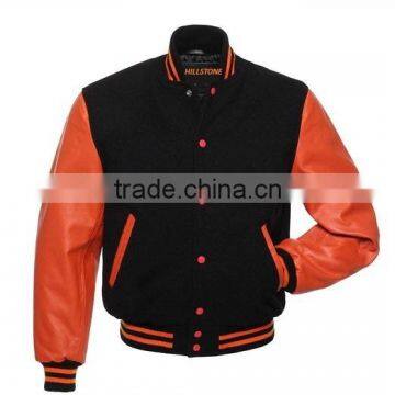 Wool Varsity Bomber Jacket school/youth size Varsity jackets,Baseball varsity leather jacket for men