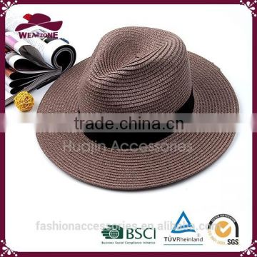 2015 new design unisex plain dyed paper bucket hat