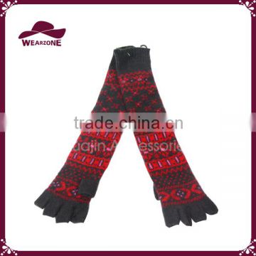 Ladies Fashion Hot Long Knitted half finger Winter Gloves                        
                                                Quality Choice