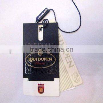 custom garment paper hangtags design OEM factory