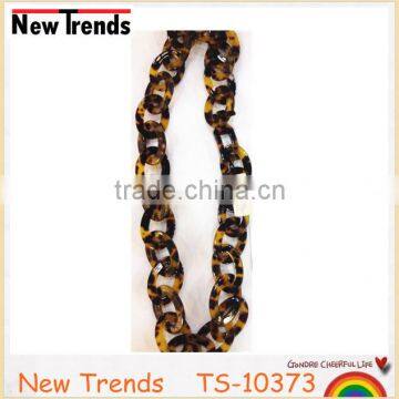 Simple tortoise shell chunky chain link necklace wholesale