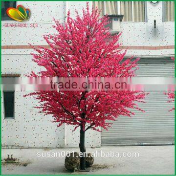 Home Decor Artificial Cherry Tree Bonsai Plastic Artifcial Cherry Blossom Tree photo-3