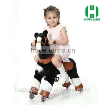 HI wholesale plush fine toy co horse, plush toy horse, kid riding horse toy