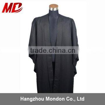 Deluxe Bachelor customized graduation gown with fluted back