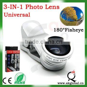 Universal 3 in 1 Camera Lens Kit for iPhone Samsung Galaxy HTC Motorola and More