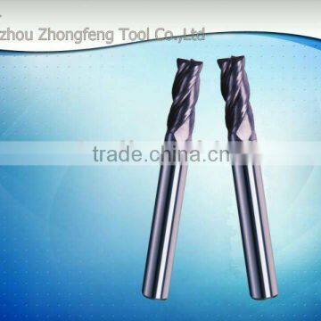 Tungsten carbide corner radius end milling tool