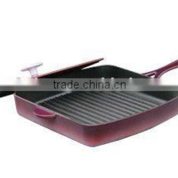 cast iron fry pan with handle