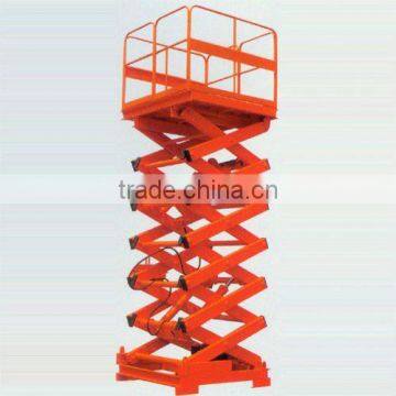 hydraulic scissor elevator platform for construction