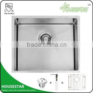 Excellent home decoration--stainless steel undermount single handmade kitchen sink from professional manufacturer R10-2018