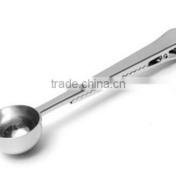 Stainless steel Coffee Measuring Spoons with clip