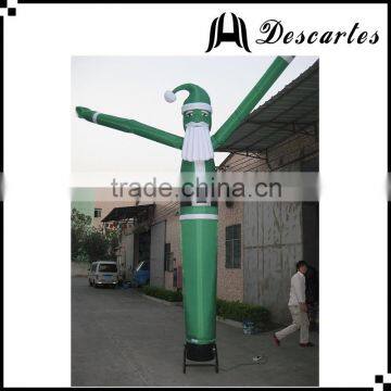 Festival decorative inflatable dancing man, inflatable santa claus sky air dancer for Christmas