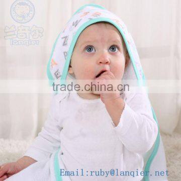 Wholesale Plain woven Baby Hooded Bath Towel MicrofiberTowel