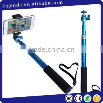 Shineda bluetooth selfie monopod for smart phone with clamp