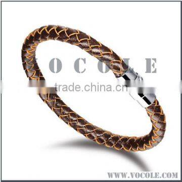 brand new brown genuine leather wholesale jewelry bracelet China