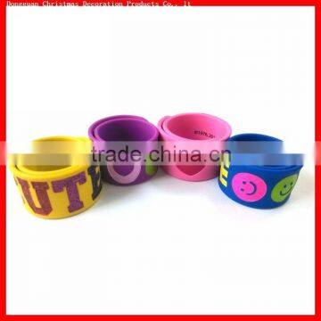 silicone slap bracelet/creative bracelet