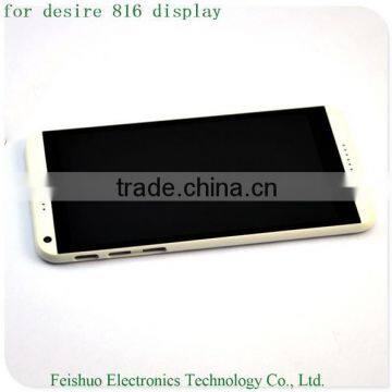 New White Front Housing Touch Digitizer LCD Display Assembly For HTC Desire 816