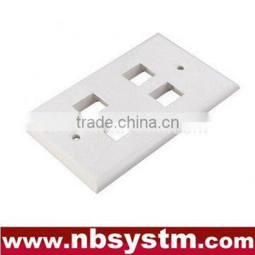 Face Plate 4 port, size:70x115mm