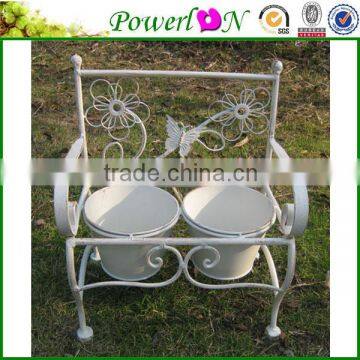 Competitive Price Elegant Antique Wrough Iron Bench Shape Plant Pot For Garden Pot I22M TS05 X00 PL08-5641