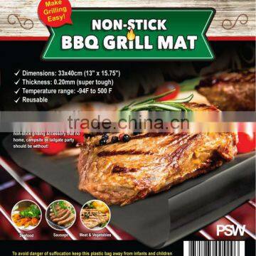 BBQ nonstick magic cooking sheet for barbecue reusable grill sheet,no mess no burnt