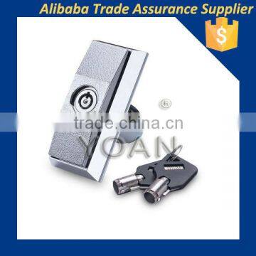 Bright chrome plating handle lock for vending with master key