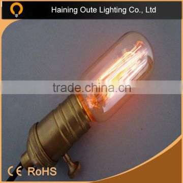 Best Price T45 25/40/60W 110-240V decoration Imitate Carbon Zstyle Filament bulb