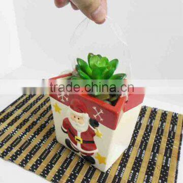 christmas design ceramic indoor plant pots