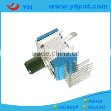 jiangsu 14mm volume control rotary 100k potentiometer with plastic shaft