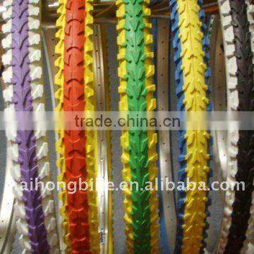 Various colored bicycle tire,tyre ,bicycle parts