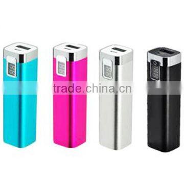 2200mAh power bank with digital capacity display