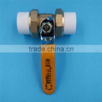 Dual hot-melt welded ball valve plumbing fittings
