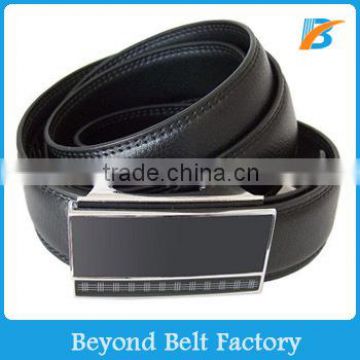 Beyond Formal Full Grain Genuine Leather Dress Belt with Sliding Buckle