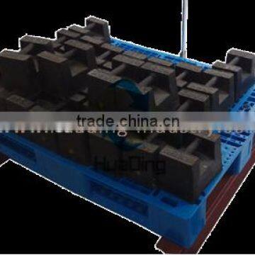 Recycled Virgin Single Faced Blue Plastic Pallet for Warehouse Storage 1200x1000mm Supplier's Choice photo-3