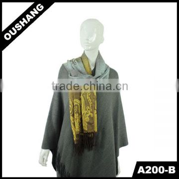 A200-B Customized Scarves Paisley Shawl Viscose Acrylic Scarf