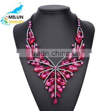 Fashion Jewelery Luxury Crystal Statement Maxi Neckalce 2016