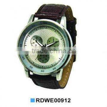 PU leather strap promotional watches men