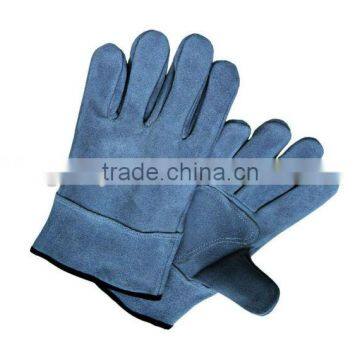 cow split leather reinforce palm leather glove