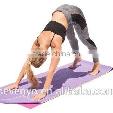 China Supplier Cheap 100% Microfiber Yoga Mat Towel With Embroidered Logo YT-003 photo-3